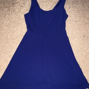 Royal blue tank top dress